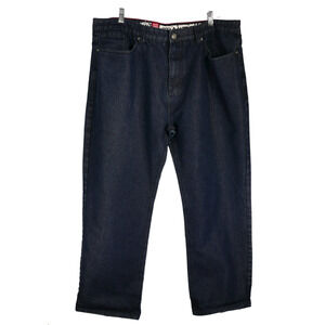 Switch Blue Jeans Men 42x29 High Rise Straight Leg Denim Classic Fit Distressed